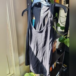 PACT Black Racerback Tank Top